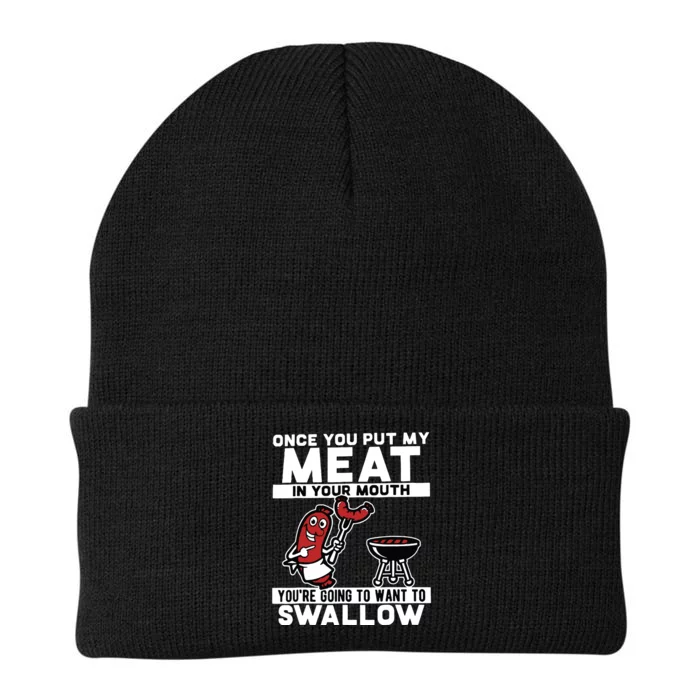 Once You Put My Meat In Your Mouth, You're Going To Want To Knit Cap Winter Beanie