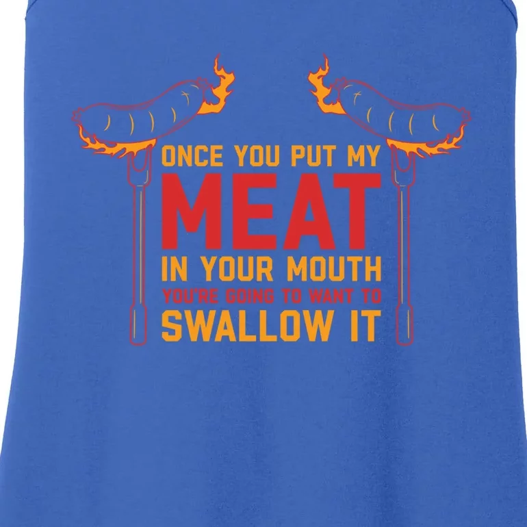 Once You Put My Meat In Your Mouth Gift Ladies Essential Tank