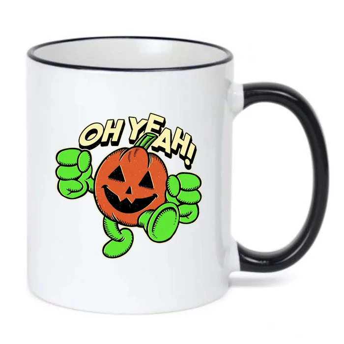 Oh Yeah! Pumpkin Man Black Color Changing Mug