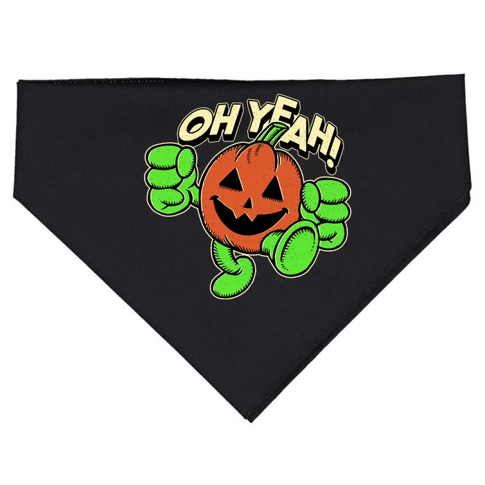 Oh Yeah! Pumpkin Man USA-Made Doggie Bandana