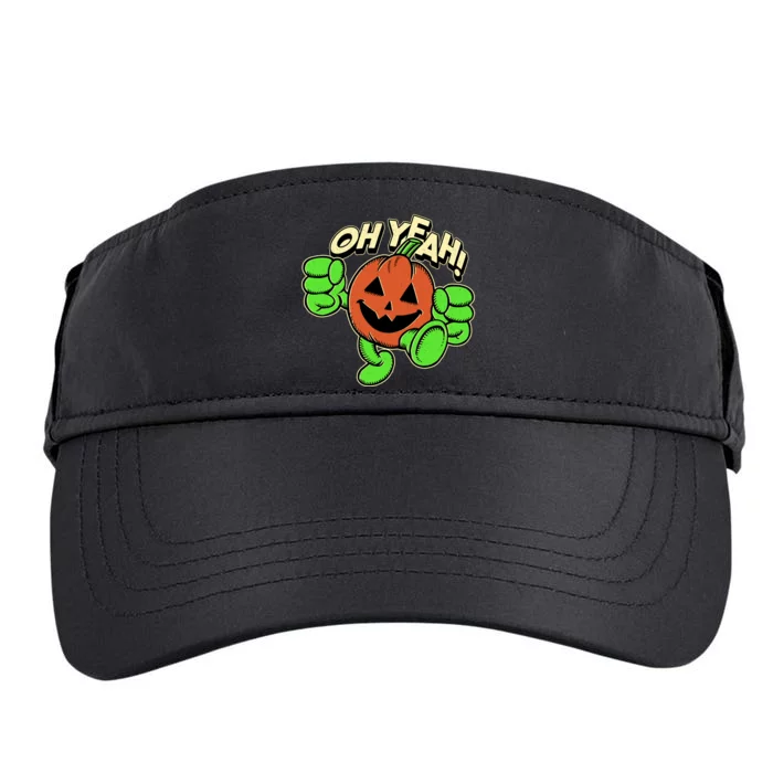 Oh Yeah! Pumpkin Man Adult Drive Performance Visor