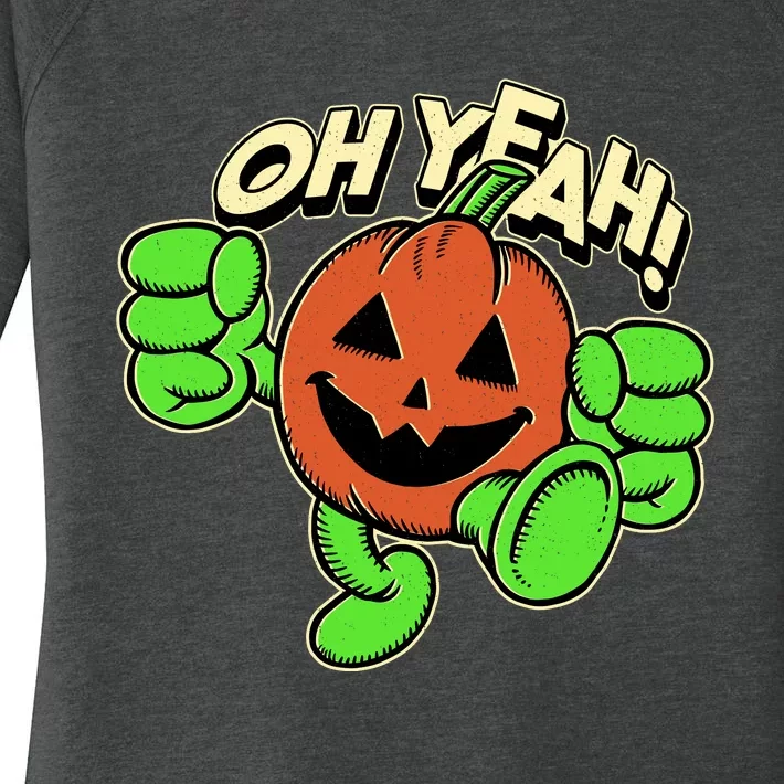 Oh Yeah! Pumpkin Man Women's Perfect Tri Tunic Long Sleeve Shirt