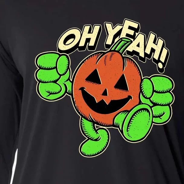 Oh Yeah! Pumpkin Man Cooling Performance Long Sleeve Crew