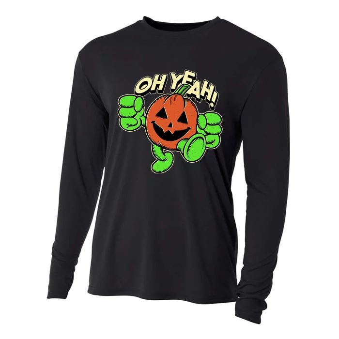 Oh Yeah! Pumpkin Man Cooling Performance Long Sleeve Crew