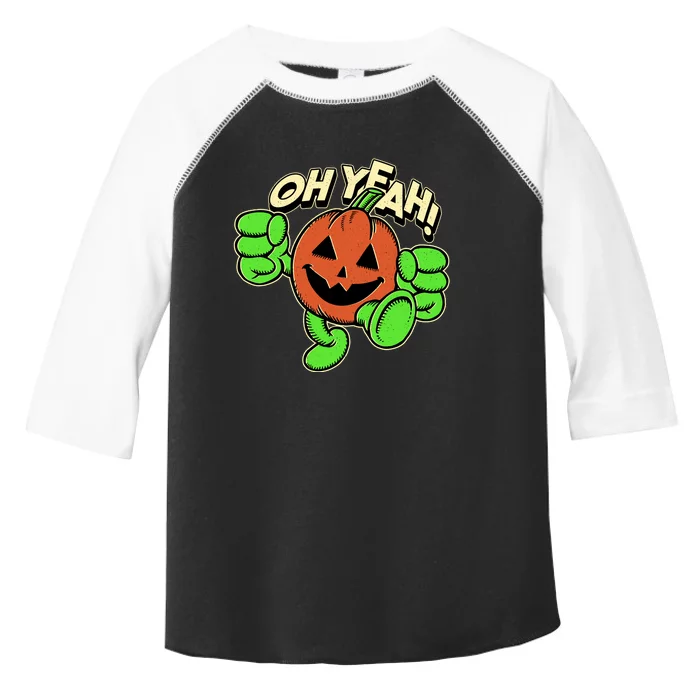 Oh Yeah! Pumpkin Man Toddler Fine Jersey T-Shirt