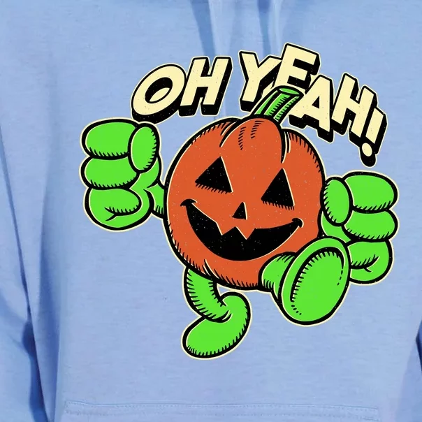 Oh Yeah! Pumpkin Man Unisex Surf Hoodie