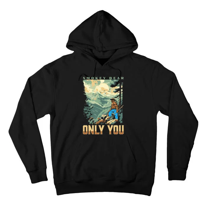 Only You Vintage Wpa Style Mountains Tall Hoodie