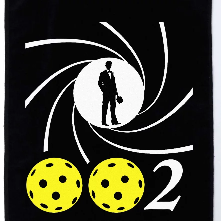 Pickleball 002 002 Spy Parody Funny Pickleball Platinum Collection Golf Towel