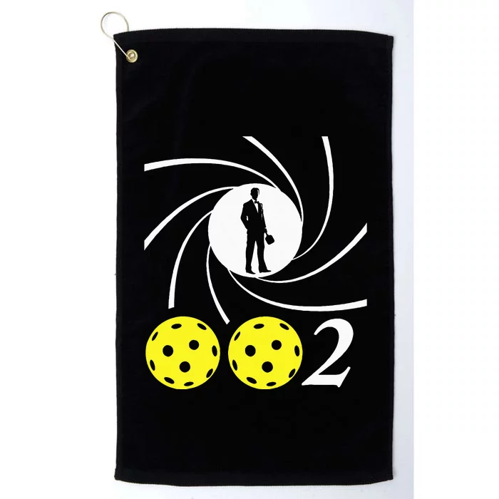 Pickleball 002 002 Spy Parody Funny Pickleball Platinum Collection Golf Towel