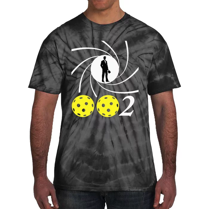 Pickleball 002 002 Spy Parody Funny Pickleball Tie-Dye T-Shirt