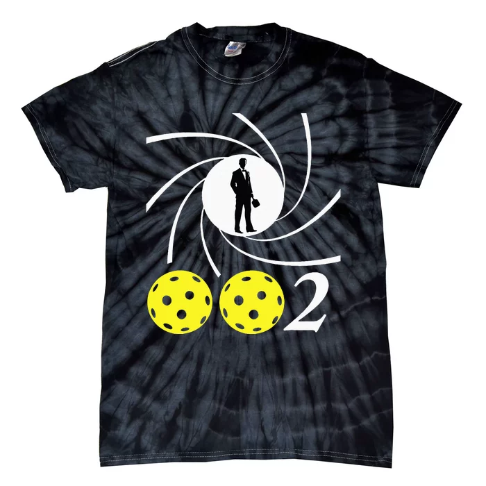 Pickleball 002 002 Spy Parody Funny Pickleball Tie-Dye T-Shirt