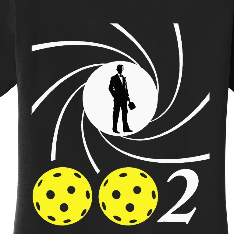 Pickleball 002 002 Spy Parody Funny Pickleball Women's T-Shirt