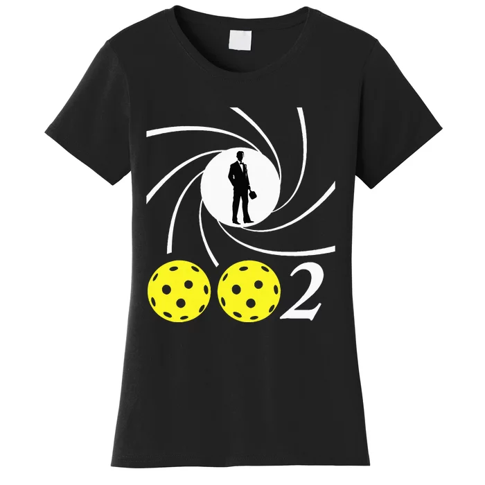 Pickleball 002 002 Spy Parody Funny Pickleball Women's T-Shirt