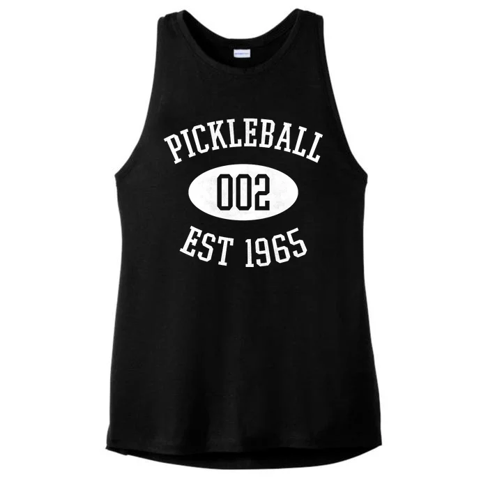 Pickleball 002 Est 1965 Ladies Tri-Blend Wicking Tank