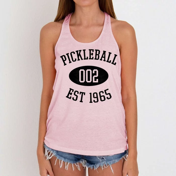 Pickleball 002 Est 1965 Women's Knotted Racerback Tank