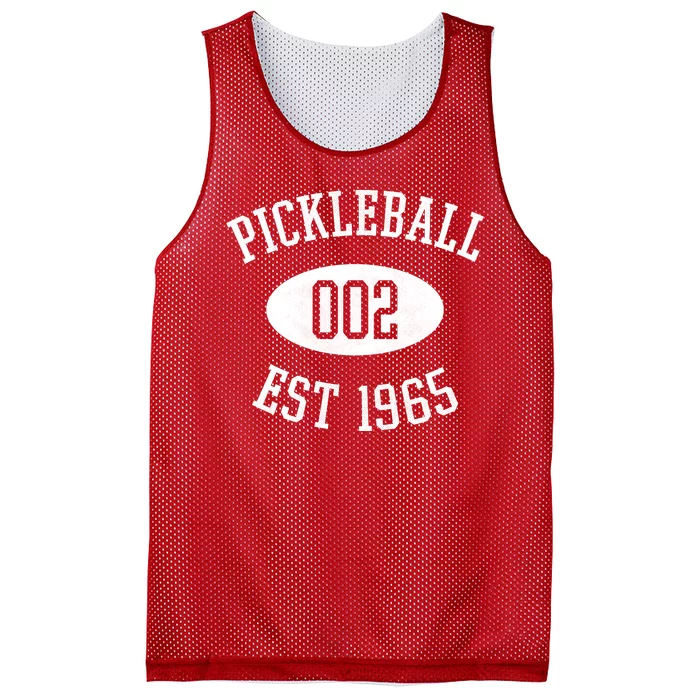 Pickleball 002 Est 1965 Mesh Reversible Basketball Jersey Tank