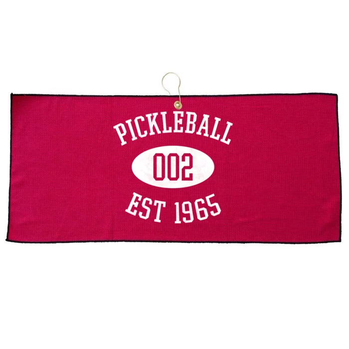 Pickleball 002 Est 1965 Large Microfiber Waffle Golf Towel