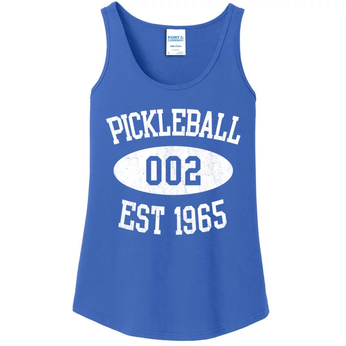 Pickleball 002 Zero Zero Two Fun 002 Est 1965 Athlete Gift Ladies Essential Tank