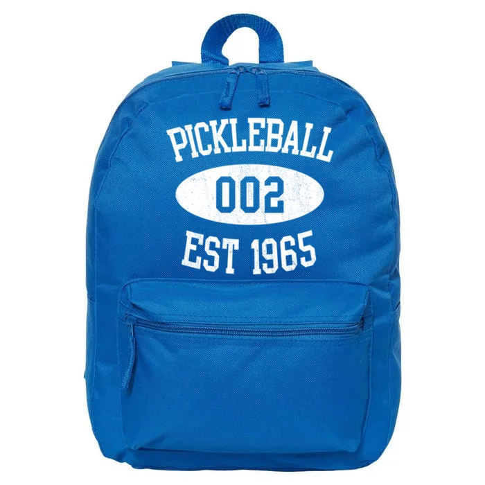 Pickleball 002 Zero Zero Two Fun 002 Est 1965 Athlete Gift 16 in Basic Backpack