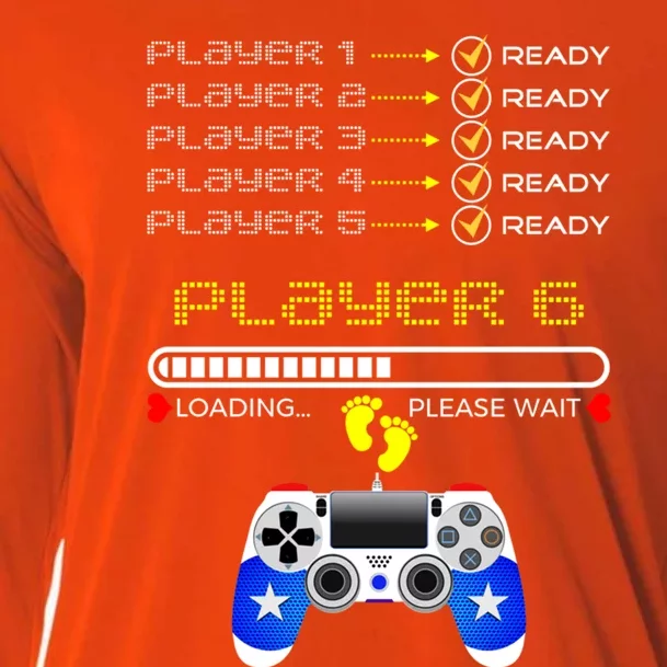 Players 1 2 3 4 5 Ready Player 6 Loading Funny Gaming Gift Cooling Performance Long Sleeve Crew