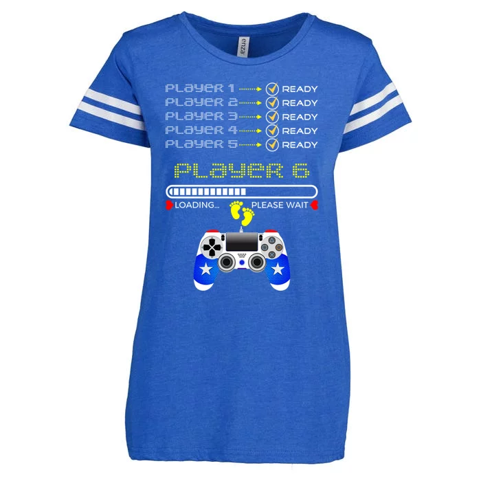 Players 1 2 3 4 5 Ready Player 6 Loading Funny Gaming Gift Enza Ladies Jersey Football T-Shirt