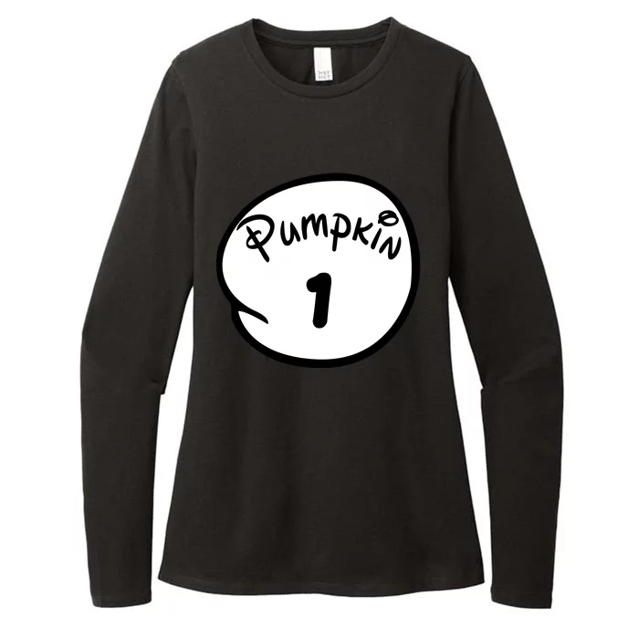 Pumpkin 1 2 3 4 5 Custom Personalize Halloween Womens CVC Long Sleeve Shirt