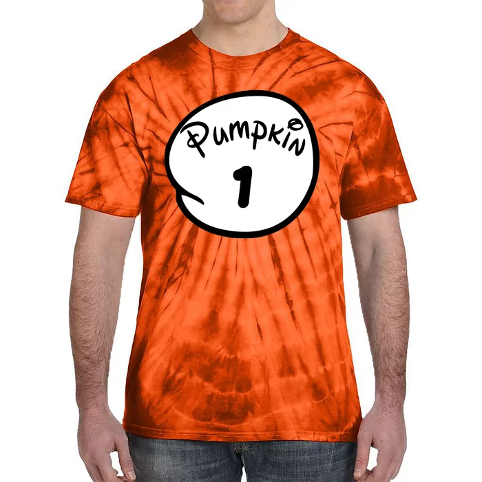 Pumpkin 1 2 3 4 5 Custom Personalize Halloween Tie-Dye T-Shirt