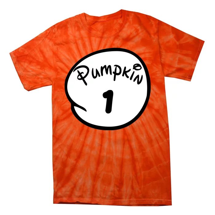 Pumpkin 1 2 3 4 5 Custom Personalize Halloween Tie-Dye T-Shirt