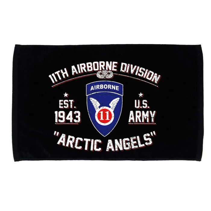 Proud 11th Airborne Division Arctic Angels Us Paratrooper Microfiber Hand Towel