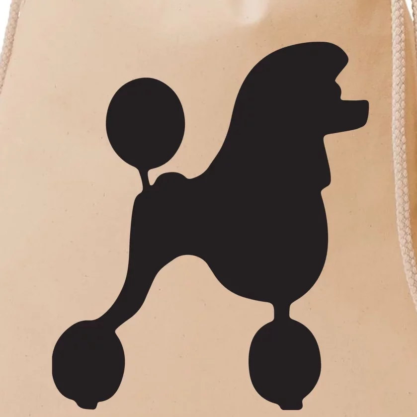 Poodle 1950s Costume Drawstring Bag