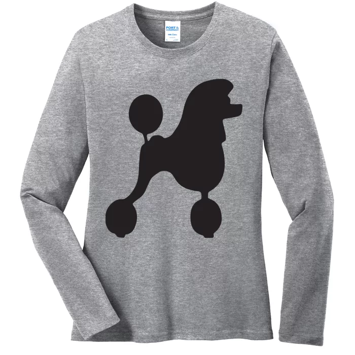 Poodle 1950s Costume Ladies Long Sleeve Shirt