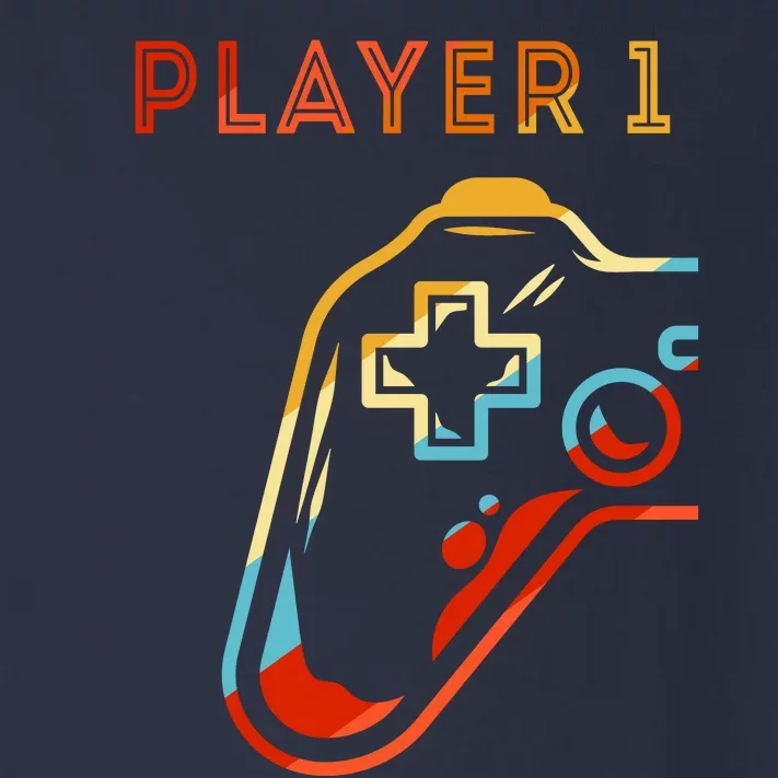 Player 1 Funny Video Game Lover Joystick Retro Matching  Gamer Couple Toddler Long Sleeve Shirt