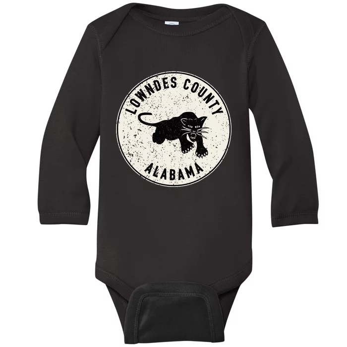 Party 1966 Lowndes County Alabama Logo Roots Baby Long Sleeve Bodysuit