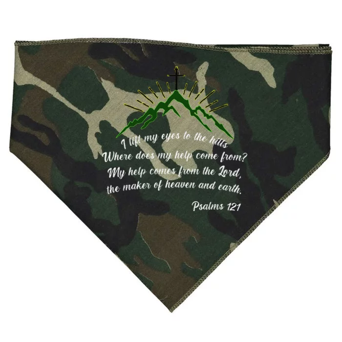 Psalms 121 My Help Comes From The Lord USA-Made Doggie Bandana