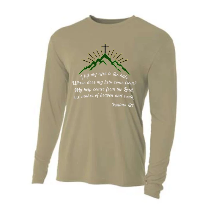 Psalms 121 My Help Comes From The Lord Cooling Performance Long Sleeve Crew