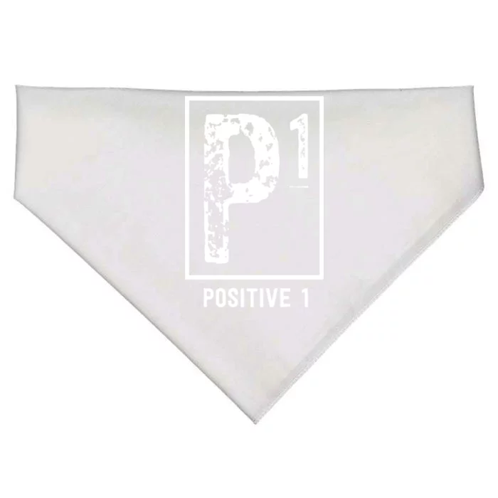 Positive 1 Merchandise And Clothing To Spread Positivity USA-Made Doggie Bandana