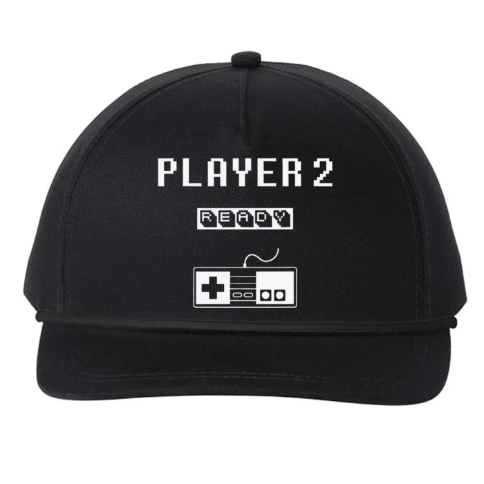 Player 1 Player 2 Ready Player Reto Game... Dad Day Brother Snapback Five-Panel Rope Hat