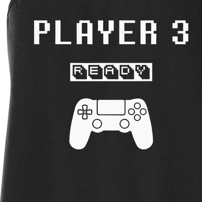 Player 1 Player 2 ready player 4 loading... pregnancy ps Women's Racerback Tank