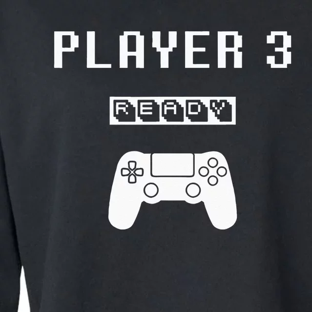 Player 1 Player 2 ready player 4 loading... pregnancy ps Cropped Pullover Crew