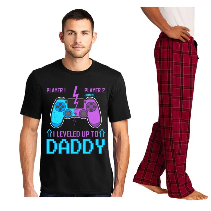 Player 1 Player 2 Joining I Leveled Up To Daddy Gaming Dad Funny Gift Pajama Set