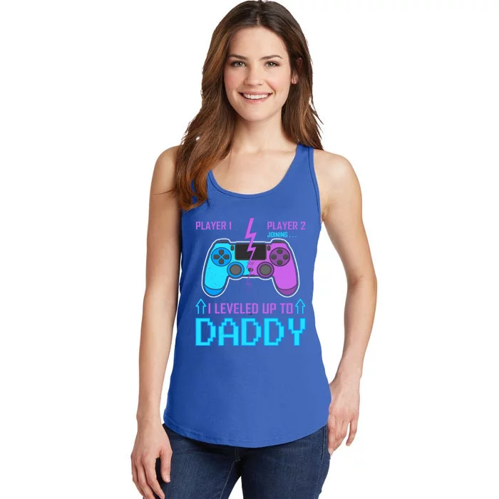 Player 1 Player 2 Joining I Leveled Up To Daddy Gaming Dad Funny Gift Ladies Essential Tank