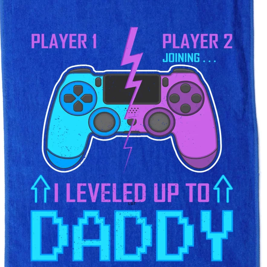 Player 1 Player 2 Joining I Leveled Up To Daddy Gaming Dad Funny Gift Platinum Collection Golf Towel