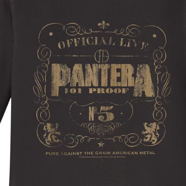 Pantera_ 101 Proof Skull Rock Music Band Baby Long Sleeve Bodysuit