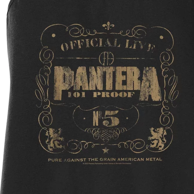 Pantera_ 101 Proof Skull Rock Music Band Women's Racerback Tank