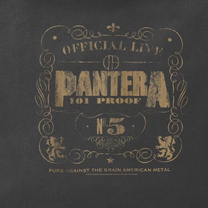 Pantera_ 101 Proof Skull Rock Music Band Zip Tote Bag