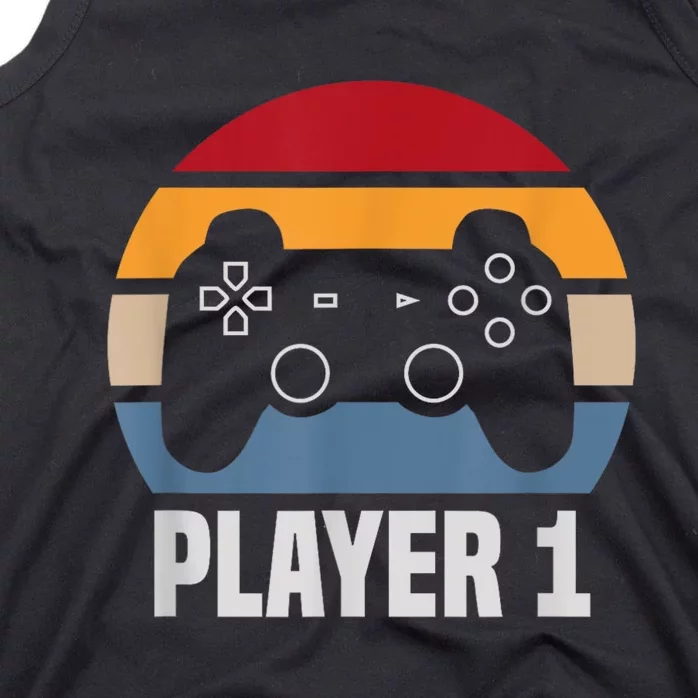 Player 1 Player 2 Couple Matching Video Gamer Tank Top