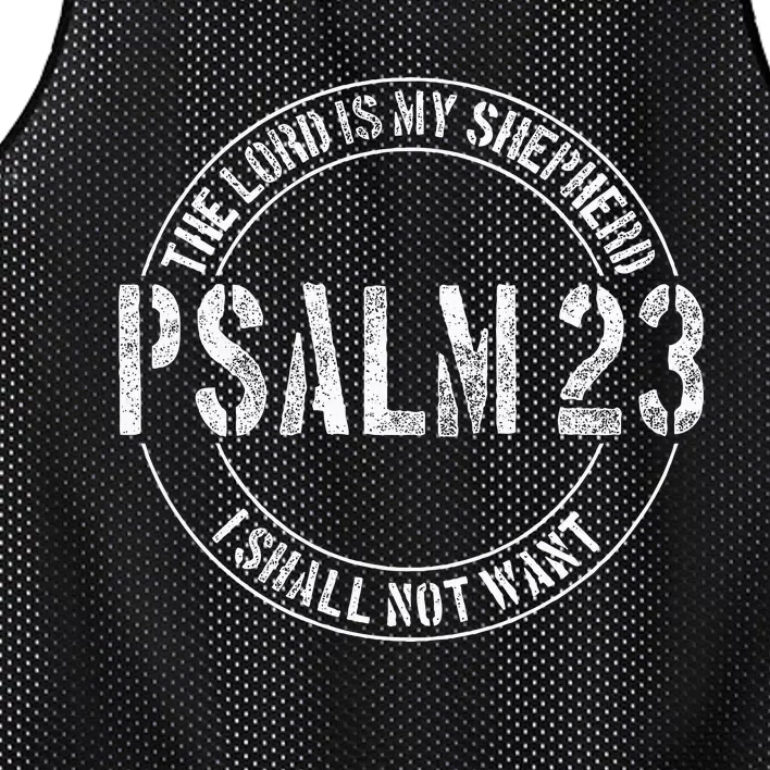 Psalm 23 Christian The Lord Is My Shepherd Mesh Reversible Basketball Jersey Tank