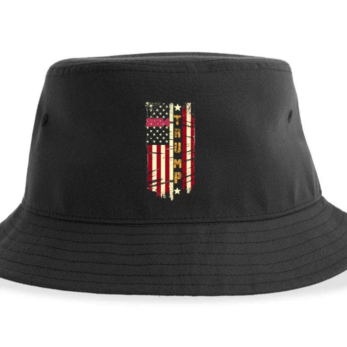 Patriotic 2024 Election Theme Sustainable Bucket Hat