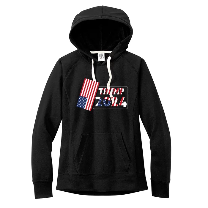 Patriotic 2024 Election Support Graphic Women's Fleece Hoodie