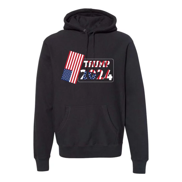 Patriotic 2024 Election Support Graphic Premium Hoodie